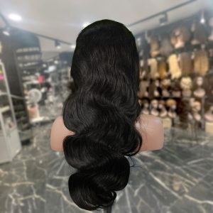 maady hair luxury natural black asian raw hair 13x6 hd lace front wig body wave human hair wig