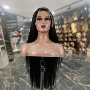 maady hair luxury natural black asian raw hair 13x6 hd lace front wig straight human hair wig