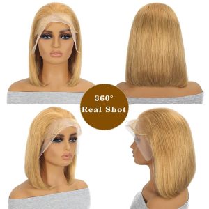 maady hair luxury 13x4 promo bob wig remy hair 12 inch