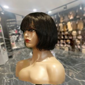 import placeholder for 10169832538445 center wig machine made black wig remy hair tc027