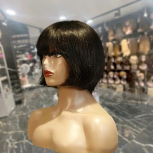 center wig machine made color wig remy hair
