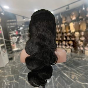 maady hair luxury natural black asian raw hair 13x6 hd lace front wig body wave human hair wig