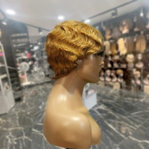 center wig machine made #27 wig remy hair h001