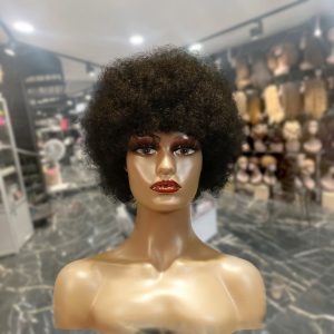 center wig machine made color wig remy hair