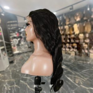 center wig 13x4 body wave lace front wig natural black remy hair