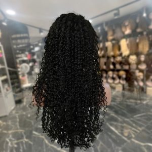 maady hair luxury natural black asian raw hair 13x6 hd lace front wig deep wave human hair wig