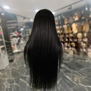 maady hair luxury natural black asian raw hair 13x6 hd lace front wig straight human hair wig