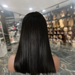maady hair luxury natural black asian raw hair 2x6 hd lace closure straight bob human hair wig