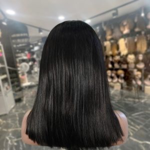 maady hair luxury natural black asian raw hair 5x5 hd lace closure straight bob human hair wig