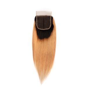 maady hair luxury remy hair 4x4 straight closure 1b27
