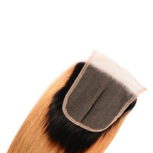 maady hair luxury remy hair 4x4 straight closure 1b27