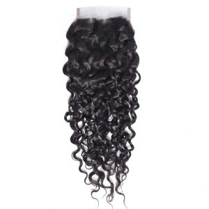 maady hair luxury remy hair 4x4 water wave closure