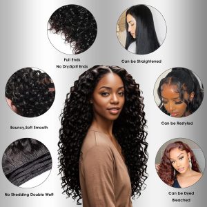 maady hair luxury remy hair 13x4 deep wave frontal