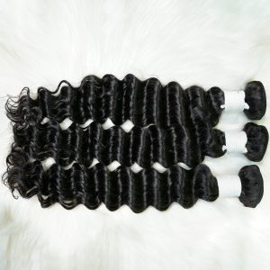 maady hair luxury remy hair black deep wave bundles brazilian weaving