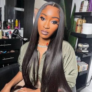 import placeholder for 10169830015309 center wig 13x4 straight lace front wig natural black remy hair