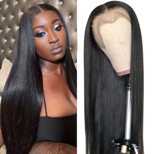 import placeholder for 10169786794317 center wig 13x4 straight hd lace front wig natural black remy hair